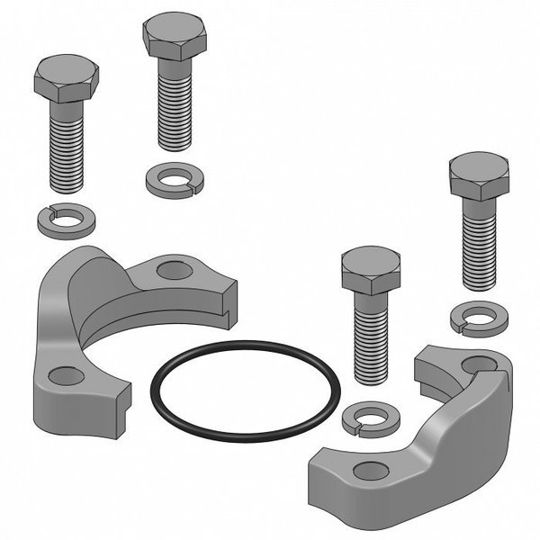 Hydraulic Fitting-Flange12FL C61 SPLIT FLANGE KIT, Tompkins, Mfr#: SFK-12-KIT